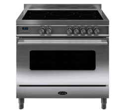 BRITANNIA  Delphi 90 Single Electric Induction Range Cooker - Stainless Steel